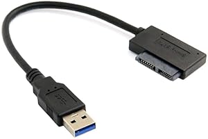 USB 3.0 to 7+6 13Pin Slimline SATA Laptop CD/DVD ROM Optical Drive Adapter Cable Cost-Effective and Good QualityUseful and At