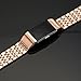 bayite Metal Bands Compatible Fitbit Charge 2, Replacement Accessories Bracelet, Rose Gold