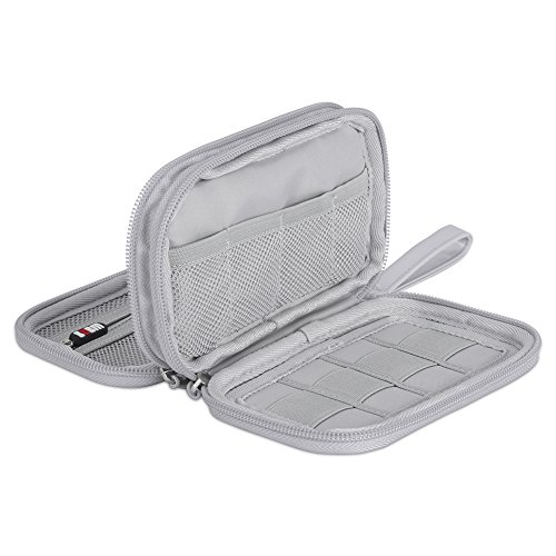 BUBM Digital Storage Bag Electronic Accessories Bag Hard Drive Organizers Earphone Cables USB Flash Drives Travel Case (Gray)