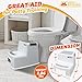 2 Step Stool for Kids and Toddler - Stepping Bathroom Potty Training Stool - Dual Height Plastic stools for Children/Child Safety - Slip/Skid Resistant Steady Grip for Toilet, Kitchen, Bed