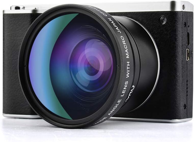 Digital Camera,Vlogging Camera 4.0 Inch Touch Monitor 24MP FHD 1080P Wide Angle Lens YouTube Camera 8X Digital Zoom Camera with Flash Microphone