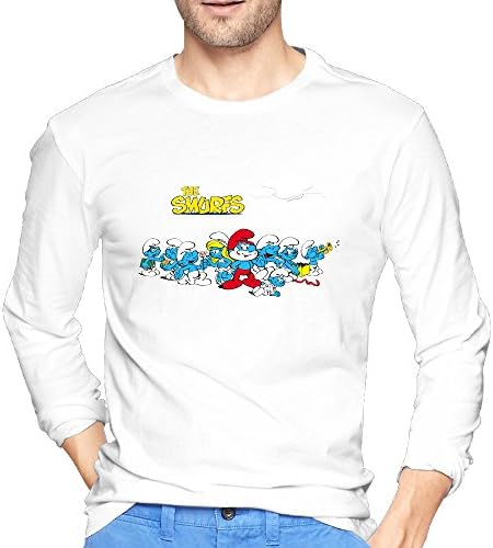 Man's Personalized Tshirt Smurfs 100 Cotton Online T White
