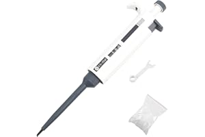 Adjustable Single Channel Pipette Tool 0.5-10ul Ergonomic Design Clear Digital Viewing High Temp Disinfection
