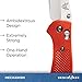 Benchmade 551-ORG Griptilian Plain Drop-Point Satin Finish Knife (Orange Nylon Handle)