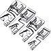 4 Pieces Narrow Rolled Hem Presser Foot Small Sewing Machine Fits Most Household Multi-Function Low Shank Snap-On Singer, Brother,Bingo,Janome, Kenmore,Juki,Husqvarna,Elna (3 mm, 4 mm and 2x6 mm)