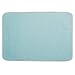 mDesign Ultra Absorbent Reversible Microfiber Dish Drying Mat and Protector for Kitchen Countertops, Sinks - Folds for Compact Storage - Extra Large, 2 Pack - Aqua Blue/Ivory