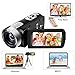 Video Camera Camcorder with IR Night Vision, WEILIANTE 18X Digital Zoom 24.0Mega Pixels Full HD Digital Video Camera Recorder (Two Batteries Included)