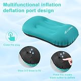 Flintronic 2Pack Inflatable Camping Pillow Neck Lumbar Support Ultralight Blue view 3