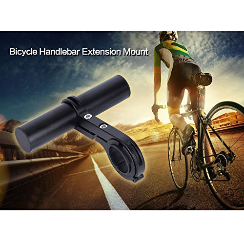 Hakkin Bicycl Extension Cycling Lightweight Carbon Fiber Bicycle Speedometer Phone Holder Mount,31.8MM with Aluminum Alloy Bracket Fits on to Your Bike Handle Bars to Add Extra Storage Space for Bike