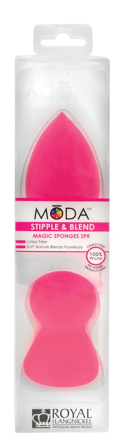 MŌDA STIPPLE & BLEND MAGIC SPONGES 2 PACK