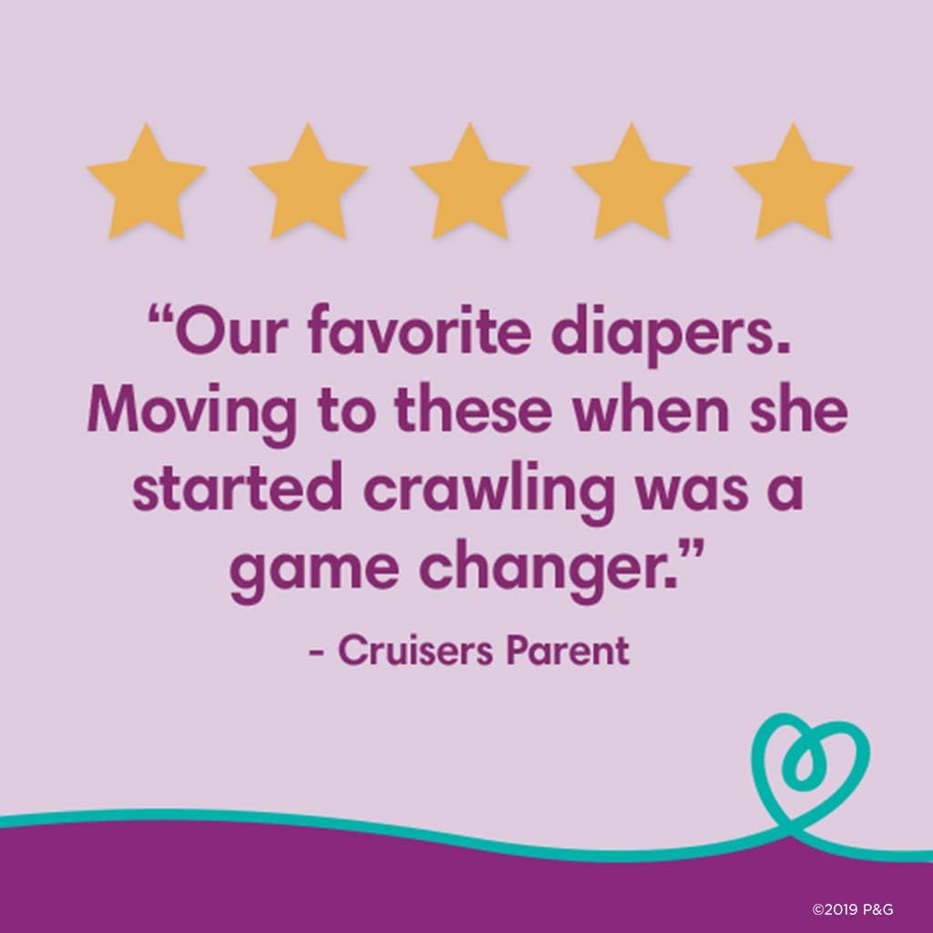 Diapers Size 4, 160 Count - Pampers Cruisers Disposable Baby Diapers, ONE MONTH SUPPLY (Packaging May Vary): Health & Personal Care