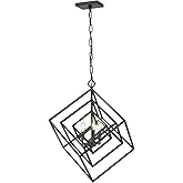 Z-Lite 457-3MB Euclid Chandelier, 3-Light 180 Total Watts, Matte Black