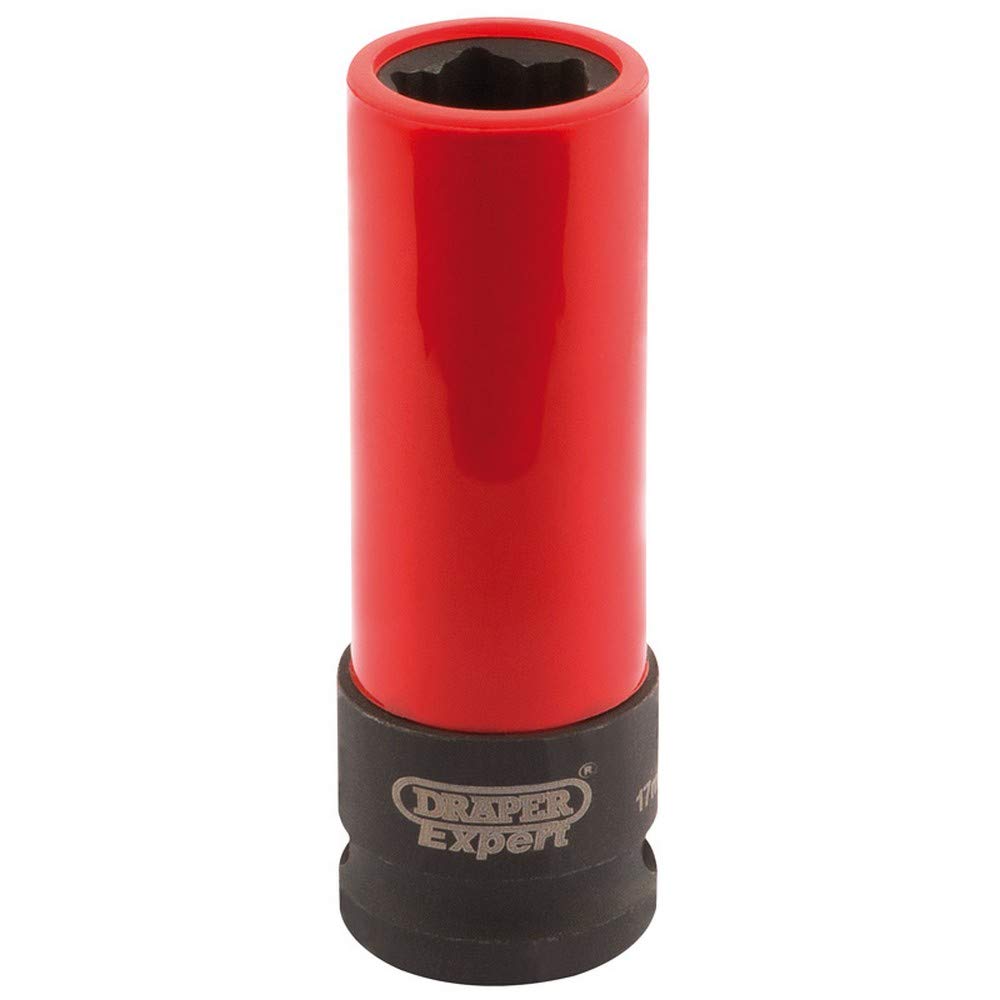 Draper 16175 DR. HI-Torq Wheel Nut Socket for Alloy Wheels for Benz, 1/2-Inch, 17 mm