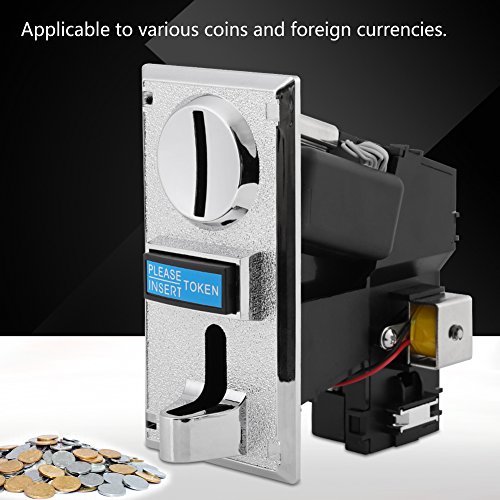 Coin Acceptor, Asixx Multi Coin Acceptor Selector Slot Anti-Phishing, Anti-Mixed Coin, Anti-Shock, Anti-high Frequency for Arcade Game Mechanism Vending Machine