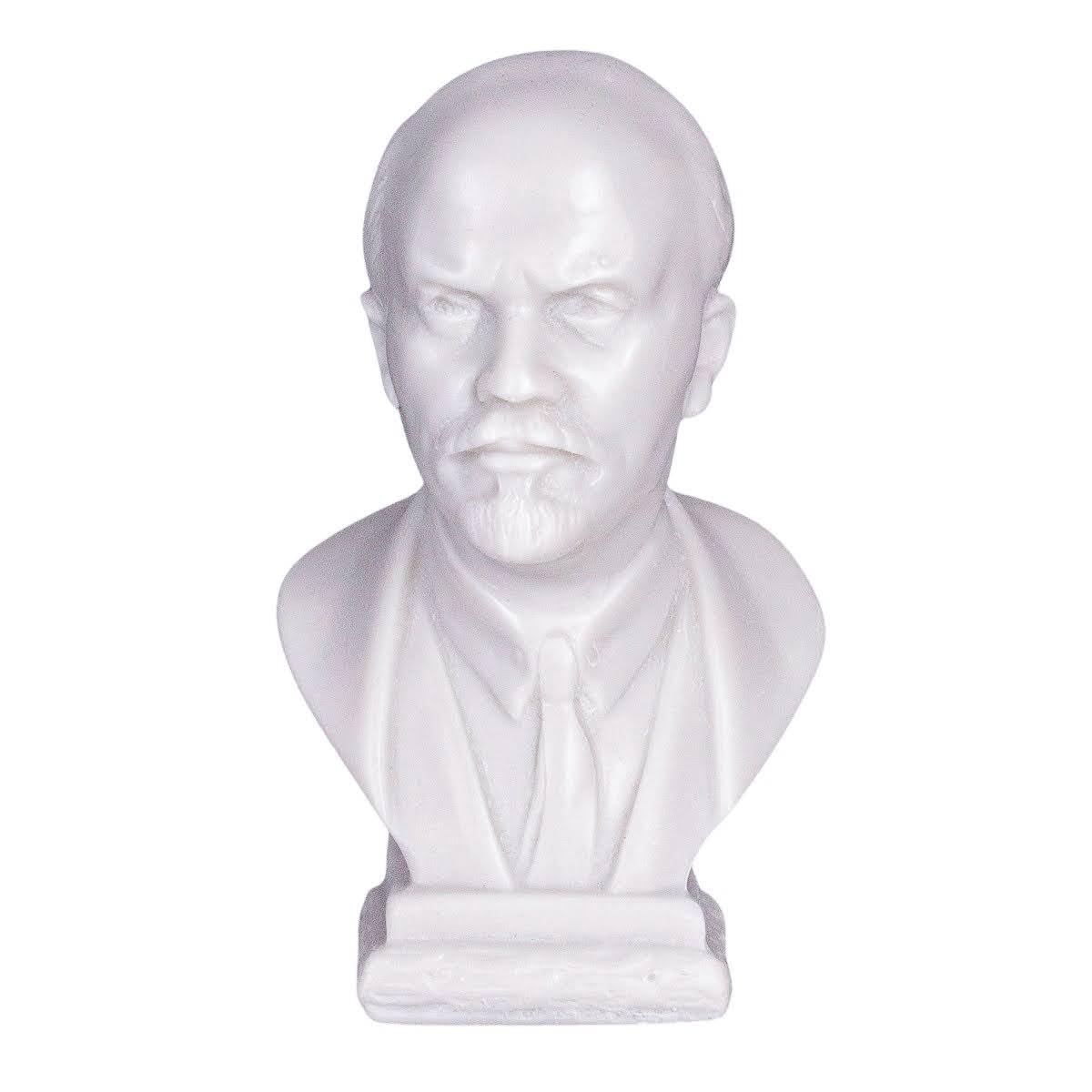 Soviet Russian USSR Leader Vladimir Lenin Marble Bust Statue Sculpture 9,5 cm