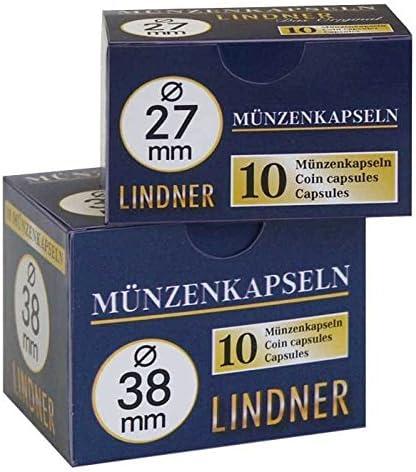 Lindner 2250165P Coin capsules-pack of 10, white - Image 3