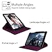 Fintie Samsung Galaxy Tab S3 9.7 Case, Premium PU Leather 360 Degree Swivel Stand Cover with S Pen Protective Holder Auto Sleep / Wake for Tab S3 9.7 (SM-T820 / T825 / T827) 2017 Release, Purple