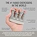 Prohands VIA Hand Exerciser, Finger Exerciser (Hand Grip Strengthener), Spring-Loaded, Finger-Piston System, Isolate and Exercise Each Finger, (1 lb Super-Light Tension, Cool Gray-Via)