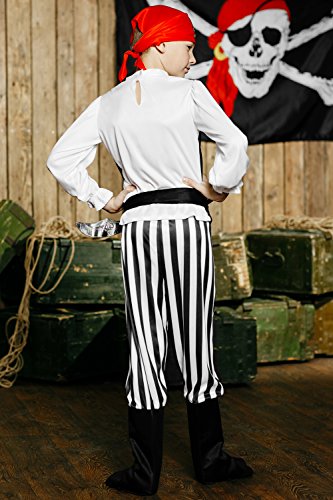 Kids Boys Rogue Pirate Halloween Costume High Seas Buccaneer Dress Up & Role Play - Image 8