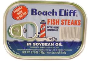Beach Cliff Fish Steaks In Soybean Oil, 3.75 oz