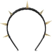 Amazon.com: Xiao Cheng Ming Zhu Spiked Headband, Gold, Unisex ...