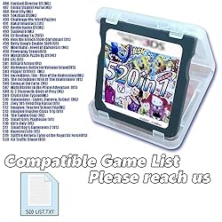 520 in 1 Game Cartridge Classic Nostalgic Games