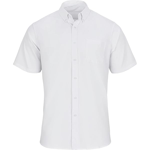 fitted white short sleeve dress shirt White Dress Shirt main image 0