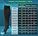 BAMS Premium Bamboo Compression Socks for Men, Women- Antibacterial 15-20 mmHg Medical Graduated Knee-High Sock with New Odor-Kill Technology for Sports, Travel, Maternity Pregnancy