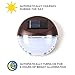 Outdoor LED Solar Wall Lights, Dusk to Dawn, Wireless, Waterproof, Batteries Included, Brown Security Fence Lights by LampLust - Pack of 4