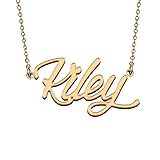 HUAN XUN Name Necklace Customized for Mother Sweet