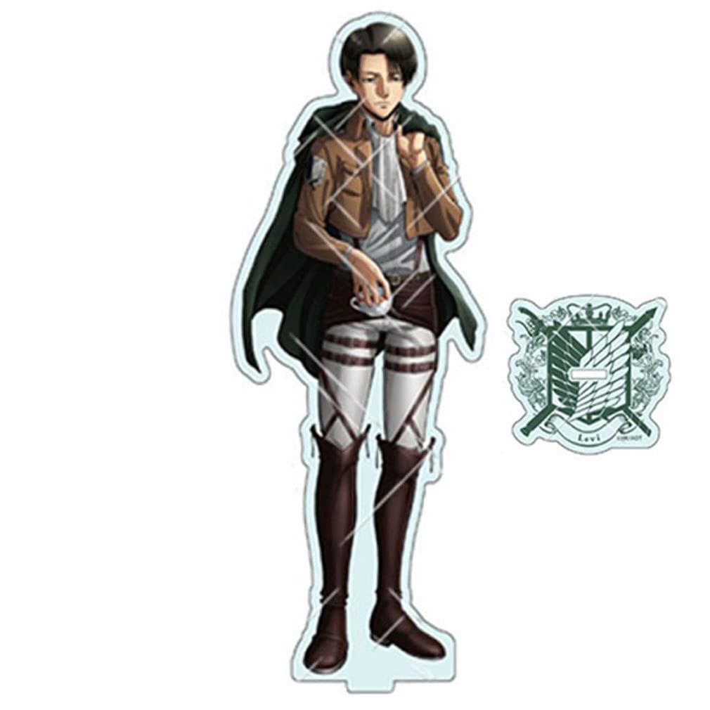 Attack on Titan Figure, Levi Ackerman Eren Mikasa Ackerman Erwin Smith Anime Acrylic Standing Figure