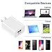 Quick Charger 3.0 USB Wall Charger 18W QC3.0 Charger Quick Adapter Fast Charger for Samsung Galaxy S8 S9 S7 Note8 S6 Note 5, iPhone iPad,LG V30 V20 G6 Stylo 3, Motorola Droid Turbo, Moto G5 (White)