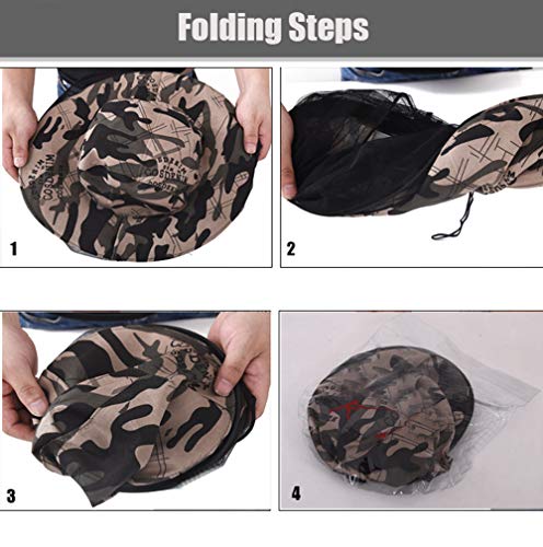Apanphy® Outdoor Angel Hut Kappe, Fishing Hat Cap Angel Netz Hute Kopfbedeckungen Sonne Hut Sommer Angelhut Eimer Hut… – Bild 3