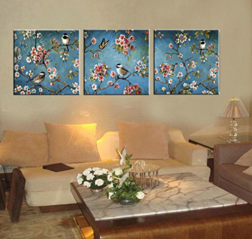 Canvas Wall Art American Birds and Flowers Wall Decor 36\