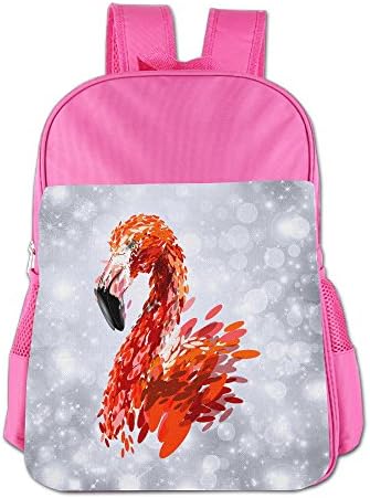 Art Oval Geometric Flamingo Girls Boys School Backpack Bag School Bags Pink For 4-15 Age