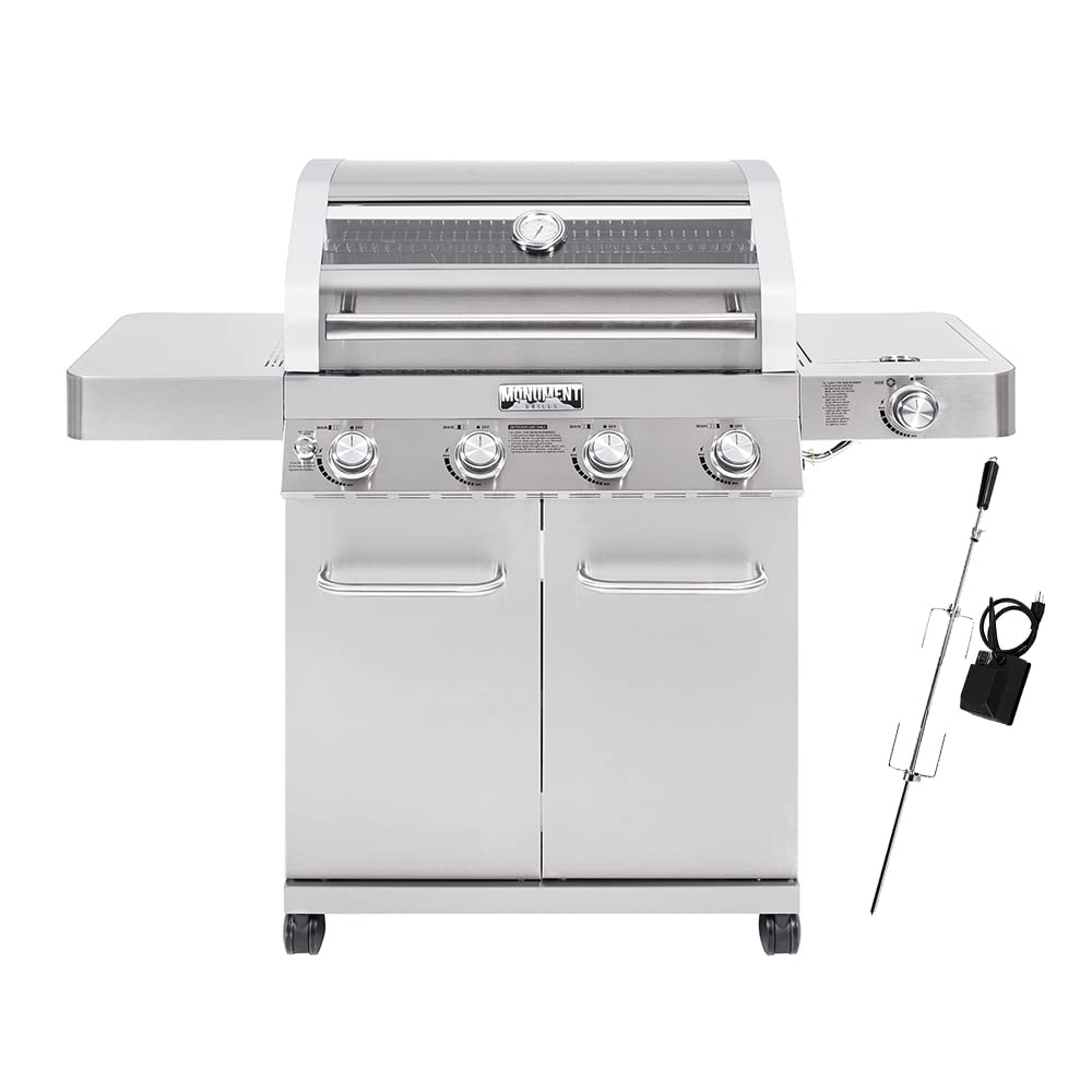 Monument Grills Larger Convertible 4-Burner Natural Gas Grill