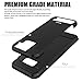 MASCHERI ZY9189 Galaxy S8 Case, Carbon Fiber Design, Shock Absorption Protective Dual Layer Military, Grade Defender Hybrid Case Cover - Black