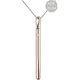 Coubomb Rose Gold Necklaces for Women Long Pendant Necklace with Adjustable Chain Necklace Extender, Rechargeable Necklace Jewelry for Women Trendy