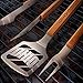 NCAA 3-Piece BBQ Grill Set: Classic Series Sportula, Fork & Tongs with 2 Bottle Openers by YouTheFan
