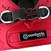 Cold Weather Dog Harness - Comfortable & Adjustable Harnesss for Dogs - Easy Walk Dog Harness (Red, Neck Size 12