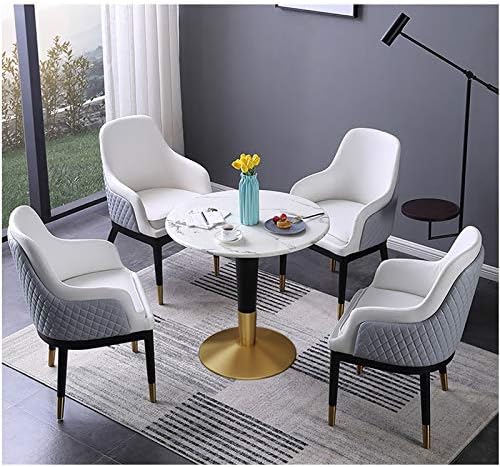 キッチンダイニングテーブルと椅子セットモダンなデザインの大理石の小さな丸いテーブル北欧のミニマリスト スタイルの家具付きのアパートリビングルーム洋食堂コーヒーショップレセプション1テーブル2 3 4椅子オフィスミーティングルームレストエリアビジネスミーティング