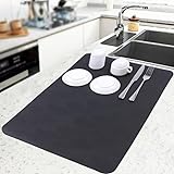 TCASH Dish Drying Mat for Kitchen Counter, Kitchen