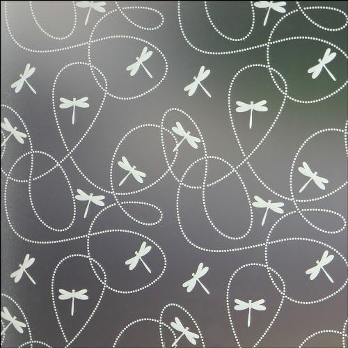 Dragonflies Priivacy Window Film - 3 ft x 4 ft