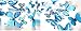 Ewong Butterfly Wall Decals, 36PCS 3D Butterflies Home Decor for Room, Wall Sticker for Girls Room Kids Bedroom Bathroom Baby Nursery Decoration (Blue)