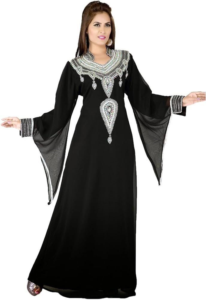 PalasFashion Arabian Kaftan Caftan Maxi Dress Women's KKPF17100 Amazon