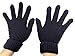 Women Fashion Hats and Winter Gloves Mittens Thick Knit Sport Cap Warm Hat Black