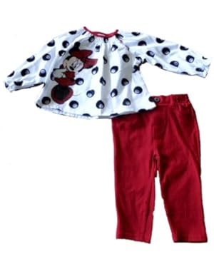 Minnie Mouse Baby-Girls Infant 2pc Polka Dot Jegging Set