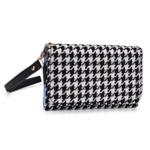 Black Houndstooth Phone Wallet Case for LG V10 LG G Vista