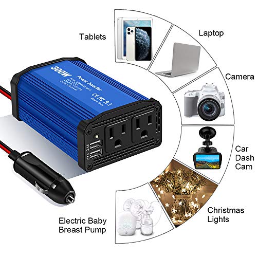 4 Power+Inverter+Charger+Converter+Ports
