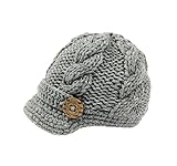 Bestknit Baby Boys Crochet Knit Newsboy cap Photography Brim Buttons Hat